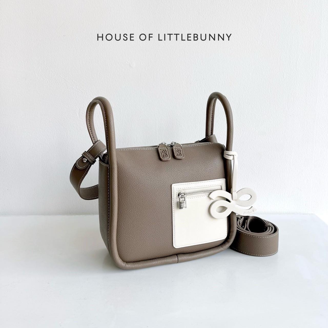 House of LittleBunny SG Singapore Bag Momentum 22 Medium Tan Taupe