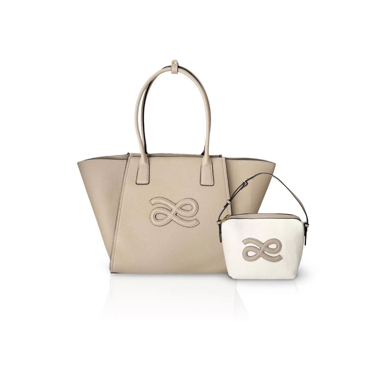 Flutter Tote Laptop Bag - PU/Canvas